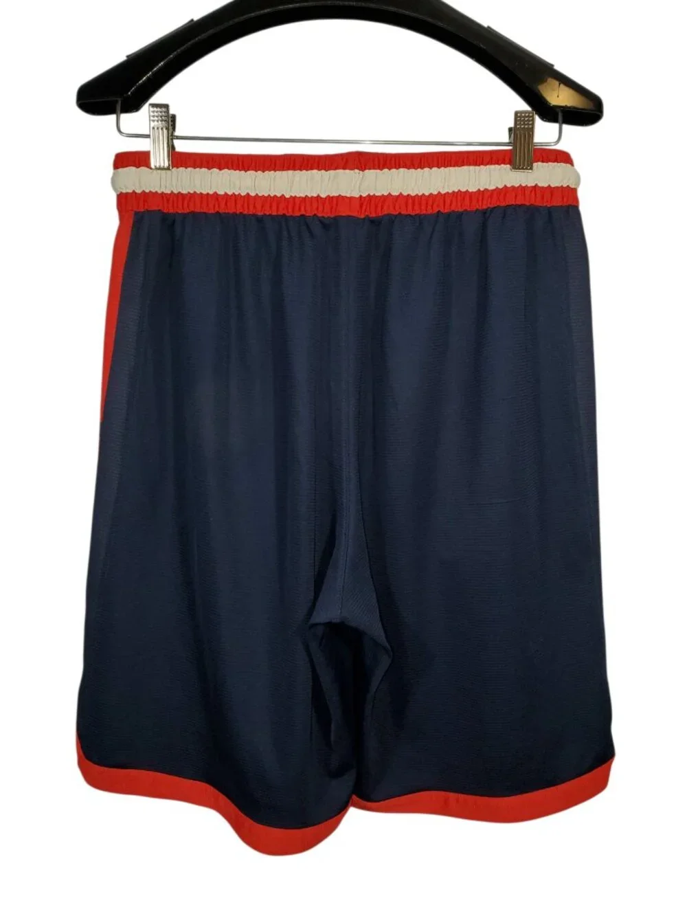 Nike Elite Stripe Basketball Shorts Men's M Navy Blue Red White Dri-Fit Athletic
